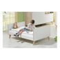 Cuna cama mette, color blanco con madera, Geuther Geuther - babytuto.com