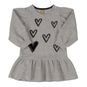 Vestido infantil diseño corazones y chaleco color negro, Up Baby Up Baby - babytuto.com