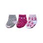 Set de 3 pares de calcetines niña, color rosada, Pumucki Pumucki - babytuto.com